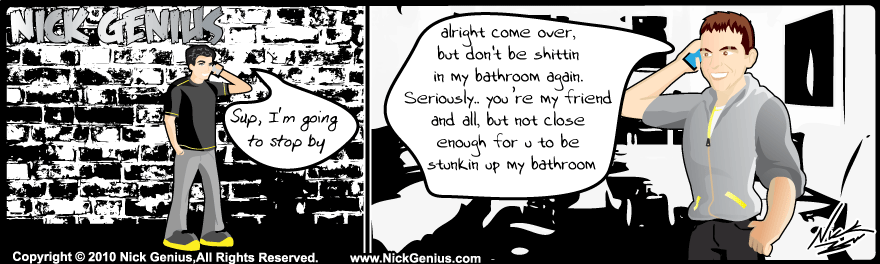Comic Strip:  Bathroom