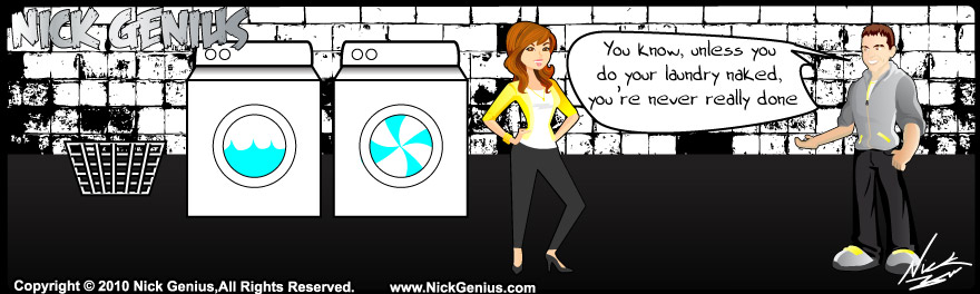 comic strip: laundry